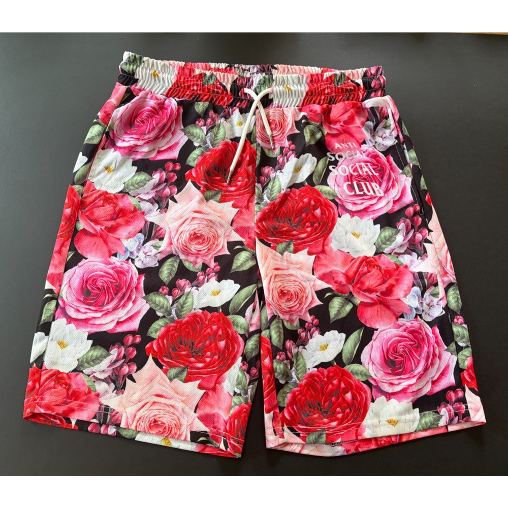 Anti Social Social Club Men's Size Large Guard Down Floral Shorts